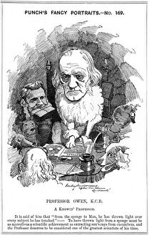 Oxford Science Archive Collection: Richard Owen, English zoologist, 1884. Artist: Edward Linley Sambourne