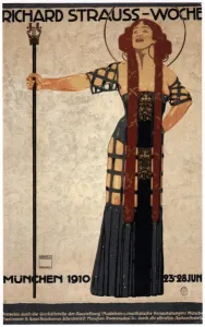 Hohlwein Prints: Richard Strauss Week, 1910. Artist: Hohlwein, Ludwig (1874-1949)