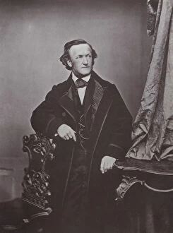 Images Dated 16th March 2011: Richard Wagner, German composer, 1860s. Artist: Franz Hanfstaengl