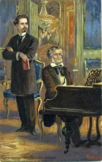 Bergen Prints: Richard Wagner and King Ludwig II, c. 1900