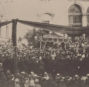 Bayreuth Prints: Richard Wagners funeral procession in Bayreuth, 1883, 1883
