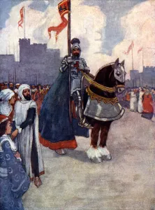 Richard went away to Palestine, 1190, (1905). Artist: As Forrest