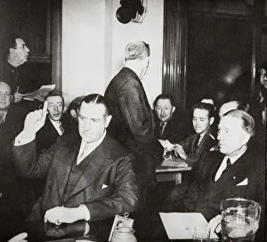Whitney Prints: Richard Whitney being sworn in at a public hearing regarding his misappropriation of funds