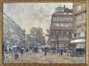 Crossroads Prints: Richelieu-Drouot crossroads, 1902. Creator: Frederic Houbron