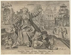 Corrupt Gallery: Riches (Divitiae), ca. 1600. Artist: Mallery, Karel van (1571-c. 1635)