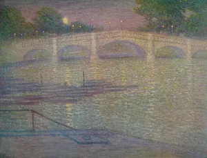 Richmond Bridge, Surrey, 1932, (c1932). Artist: Frederick Francis Foottet Richmond Bridge, Surrey, 1932, (c1932). Artist: Frederick Francis Foottet
