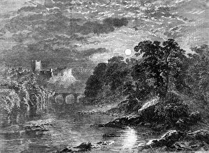 Darkness Collection: 'Richmond Castle, Yorkshire', by G. Dodgson, in the exhibition of the Society of..., 1862