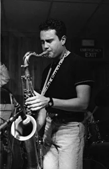 Saxaphone Player Prints: Rick Margitza, Tenor Clef, Hoxton Square, London, June 1991. Creator: Brian O Connor