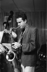 Rick Margitza, Tenor Clef, Hoxton Square, London, June 1991. Creator: Brian O Connor