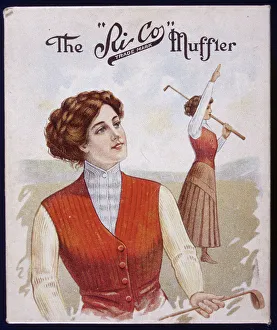 Autumnal Gallery: The Rico Muffler, adverting poster, c1890