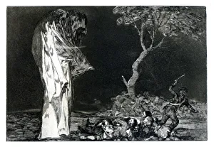 Scale Prints: Riddle of Fear, 1819-1823. Artist: Francisco Goya