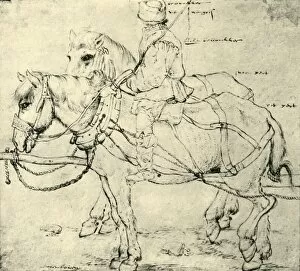 Carthorse Collection: Rider and two horses, 1559-1563, (1943). Creator: Pieter Bruegel the Elder
