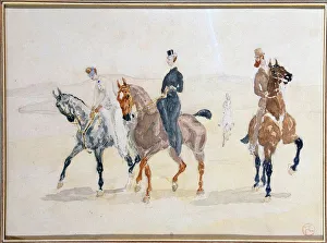 Horse Riding Prints: Riders, 1880s. Artist: Henri de Toulouse-Lautrec