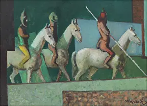 Cyprian Prints: Riders, 1937. Creator: Cyprian Majernik