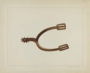 Hassebrock Fred Prints: Riders Spur, c. 1938. Creator: Fred Hassebrock