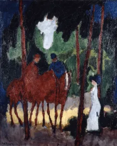 Riders in the Wood of Boulogne, c1904