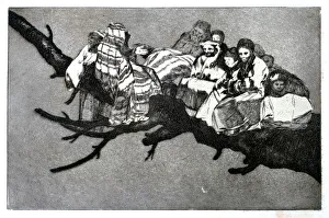 Branch Prints: Ridiculous Dream, 1819-1823. Artist: Francisco Goya