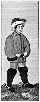 Riding Dress Prints: Riding habit, 15th century, (1910)