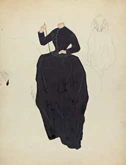 Riding Crop Prints: Riding Habit, c. 1940. Creator: Marie Mitchell