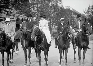 Bowler Hats Prints: Riding And Hunt Club - Group, 1915