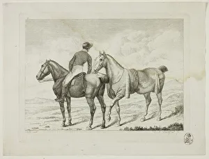 Riding School and Horses, 1806. Creator: Johann Adolph Darnstedt