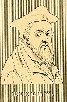Bishop Of London Gallery: Ridley, (c1500-1555), 1830. Creator: Unknown