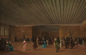 Masked Ball Prints: The Ridotto Pubblico at Palazzo Dandolo, ca. 1765-68. Creator: Francesco Guardi