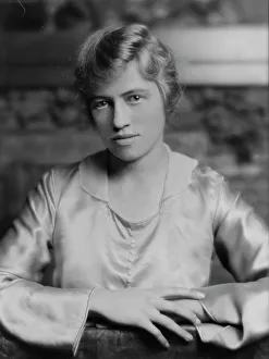 Intelligent Prints: Rieber, D. Miss, portrait photograph, 1916. Creator: Arnold Genthe