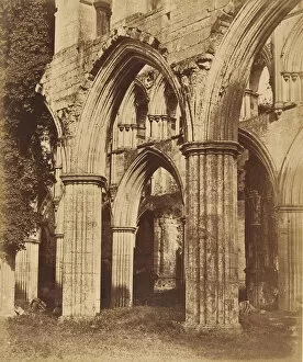 Rievaulx Abbey. Looking Across the Choir, 1850s. Creator: Joseph Cundall