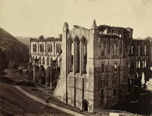 Rievaulx Abbey, the North Transept, 1854. Creator: Roger Fenton