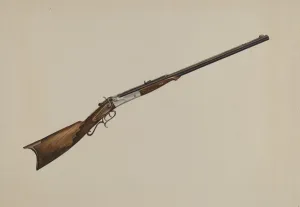 Natalie Simon Prints: Rifle, c. 1936. Creator: Natalie Simon