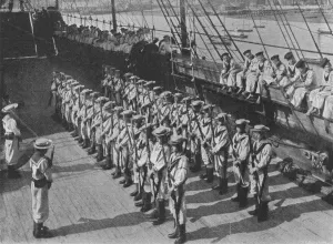 Training Ship Prints: Rifle Drill, c1900, (1910)