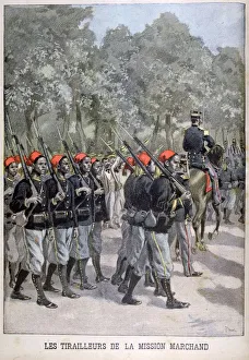 Rifleman Prints: Riflemen, France, 1899. Artist: Oswaldo Tofani