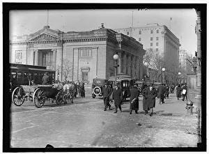 Trolley Bus Prints: Riggs National Bank, G Street, Washington