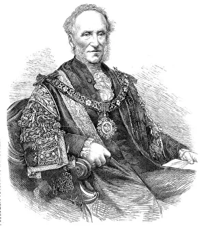 The Right Hon. Warren Stormes Hale, the new Lord Mayor of London, 1864. Creator: Unknown