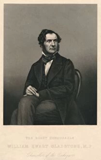 Chancellor Of The Exchequer Collection: The Right Honourable William Ewart Gladstone, M. P. 1859. Creator: Daniel John Pound