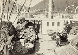 Clipper Prints: The Right Side of the Quarterdeck with Cargo for the Anadyr Expedition