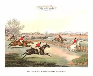 Foxhounds Collection: The Right Sort. To The Crack Riders Of England, mid 19th century, (c1955). Creator: Unknown