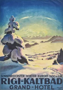 Holiday Prints: Rigi-Kaltbad Grand-Hotel, 1924. Creator: Landolt, Otto (1889-1951)