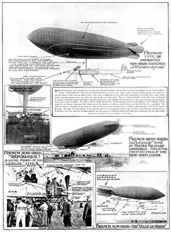 Dirigible Prints: Rigid Or Non-Rigid?: The Great War-Ships Of The Air, 1909. Creator: Unknown