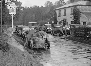 Hotel Prints: Riley Brooklands outside the Stonor Arms Hotel
