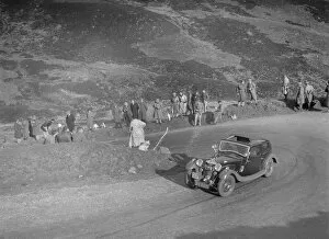 Devils Elbow Gallery: Riley Falcon or 4-light Kestrel of GCS Turner, RSAC Scottish Rally, Devils Elbow, Glenshee, 1934