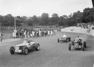Mays Gallery: Riley of PW Maclure and ERAs of Raymond Mays and AC Dobson, Imperial Trophy, Crystal Palace, 1939