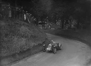 Riley TT Sprite competing in the Shelsley Walsh Hillclimb, Worcestershire, 1935. Artist