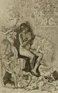Joyful Prints: Rimes de joie, 1881. Creator: Félicien Rops