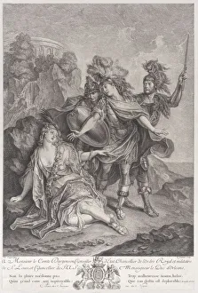 Witchcraft Collection: Rinaldo abandoning Armida, 1720-62. Creator: Francois Joullain