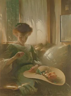 Engaged Prints: The Ring, 1911. Creator: John White Alexander