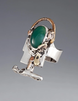 Metal Work Prints: Ring, about 1912-1915. Creator: Janet Payne Bowles