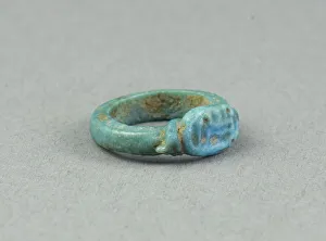 Ring: Amun-Ra, flanked by nb signs, Egypt, New Kingdom, Dynasty 18 (about 1390 BCE)