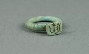 Bezel Gallery: Ring: Bezel inscribed 'Happy New Year', Egypt, Late Period